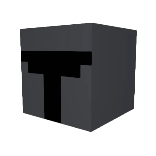 Mandovenger Minecraft avatar head, 3D render