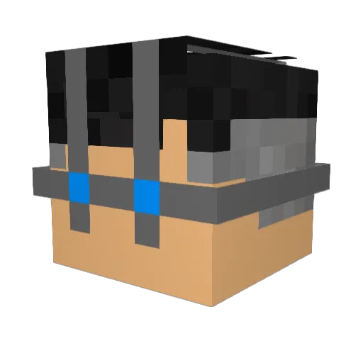 Mandrake019 Minecraft avatar head, 3D render