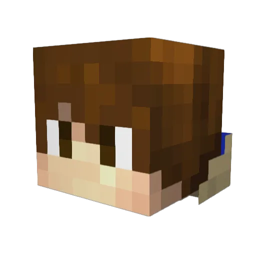 Mandu99 Minecraft avatar head, 3D render