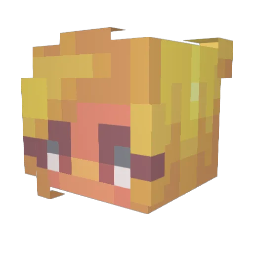 Mandy_Ghosties Minecraft avatar head, 3D render