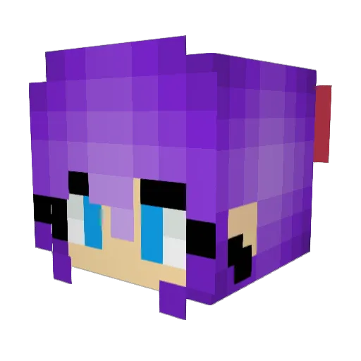 Mandy_V99 Minecraft avatar head, 3D render