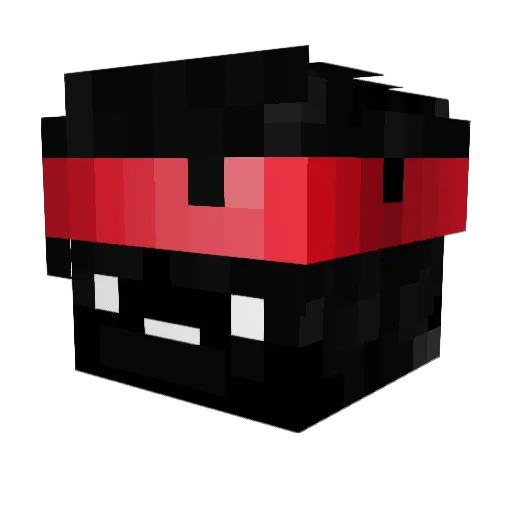 Mane4ka Minecraft avatar head, 3D render