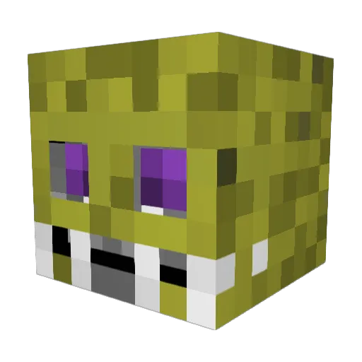 ManeCar Minecraft avatar head, 3D render