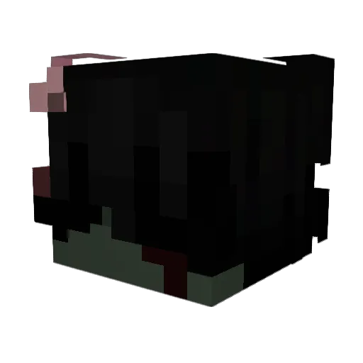 ManePearD Minecraft avatar head, 3D render