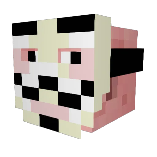 Manekenpis Minecraft avatar head, 3D render