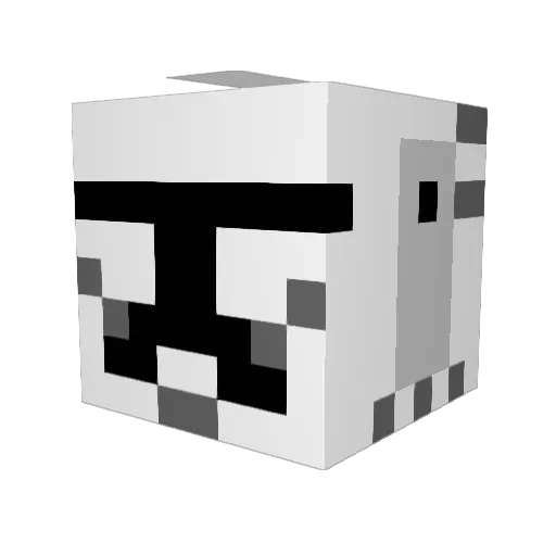 Manekin89 Minecraft avatar head, 3D render
