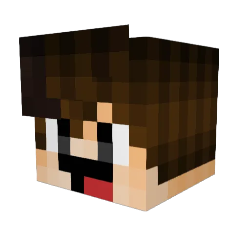 Manel___ Minecraft avatar head, 3D render