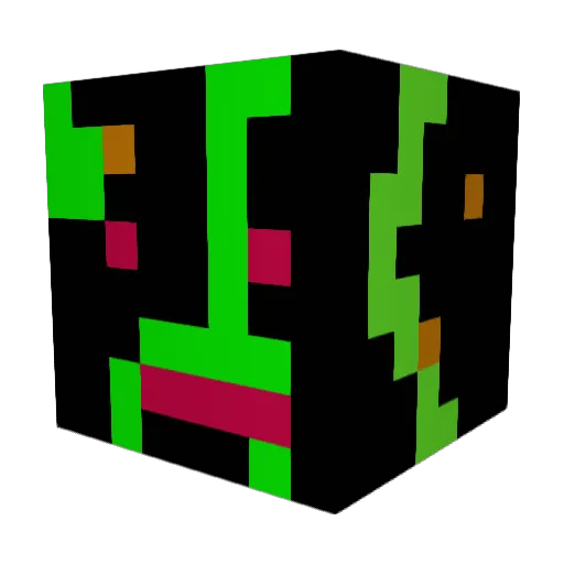 Manelator3000 Minecraft avatar head, 3D render