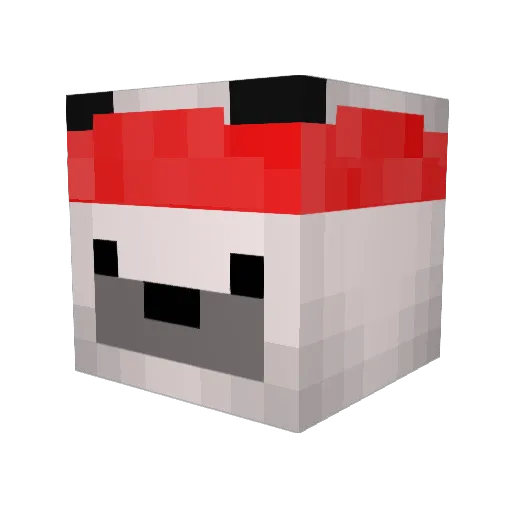 Manelokoh Minecraft avatar head, 3D render