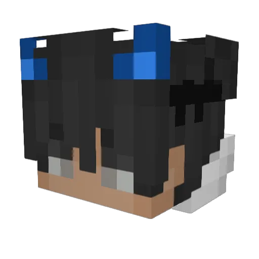 Manets Minecraft avatar head, 3D render