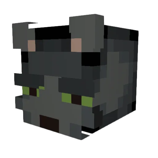 Manfi_Cat Minecraft avatar head, 3D render