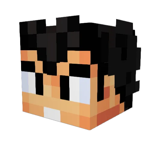 Manfilow Minecraft avatar head, 3D render