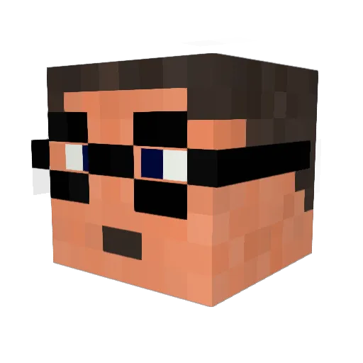ManfredStoffel Minecraft avatar head, 3D render