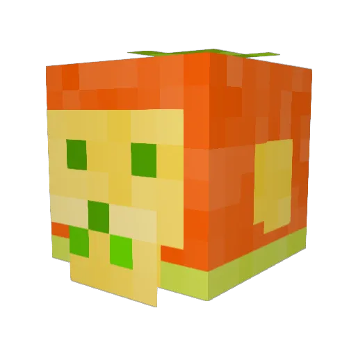 Mang0Monky Minecraft avatar head, 3D render