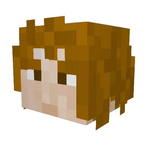 Mang0od Minecraft avatar head, 3D render