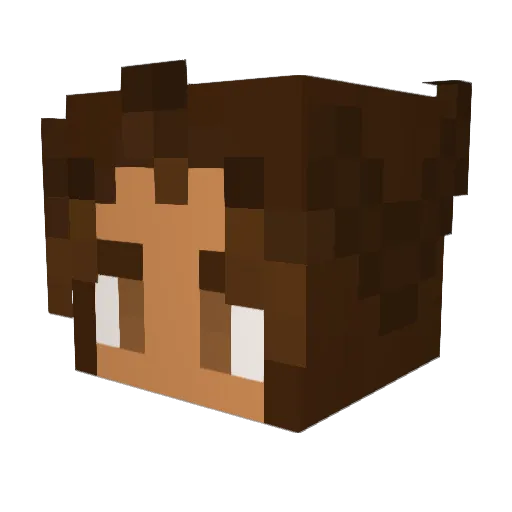 MangChilKaa Minecraft avatar head, 3D render