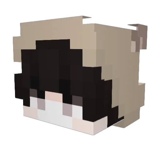 MangGO00 Minecraft avatar head, 3D render
