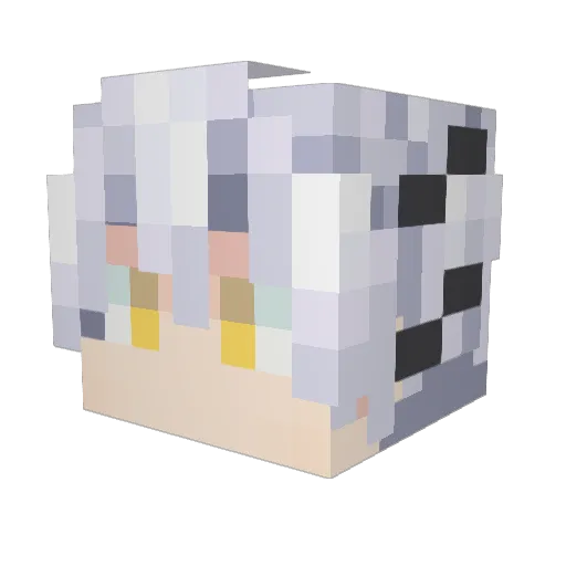MangJiong Minecraft avatar head, 3D render