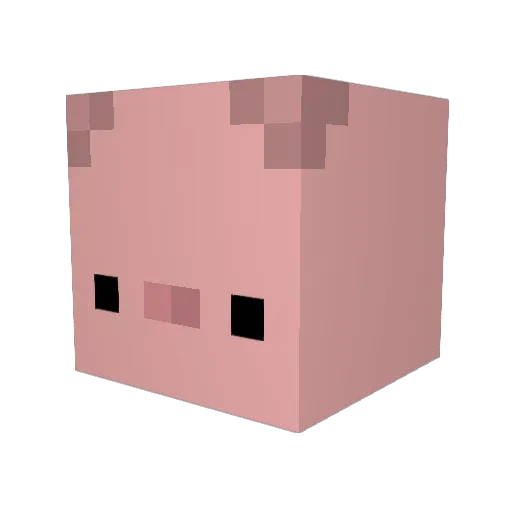 Mang_Du01 Minecraft avatar head, 3D render