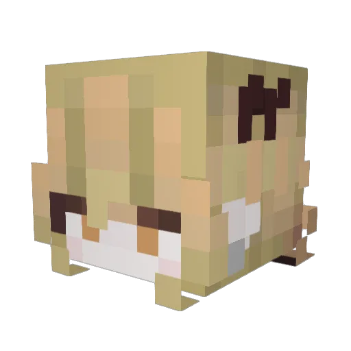Mang_Guo1 Minecraft avatar head, 3D render