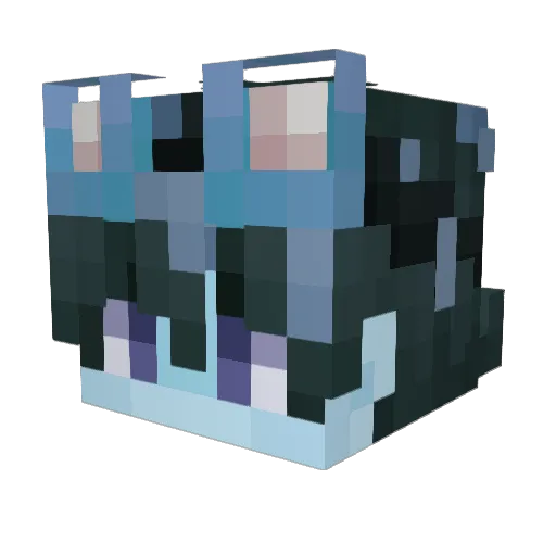MangaRaw Minecraft avatar head, 3D render