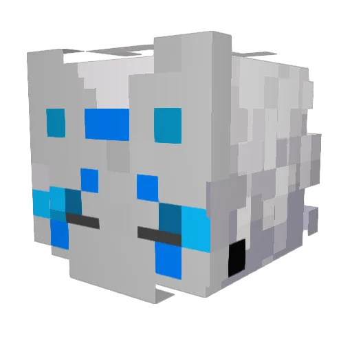 Manga_Gaming Minecraft avatar head, 3D render