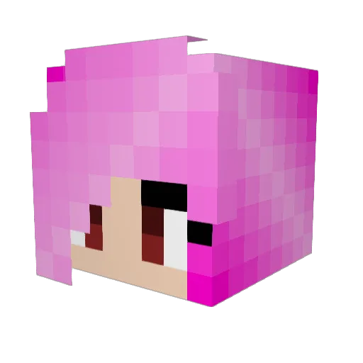 Mangacat25 Minecraft avatar head, 3D render
