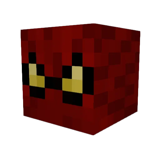 MangeCrotte Minecraft avatar head, 3D render