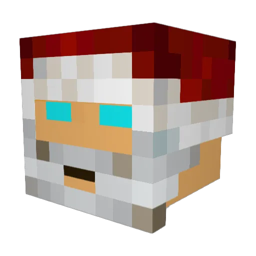 Mangey_MuttTTV Minecraft avatar head, 3D render