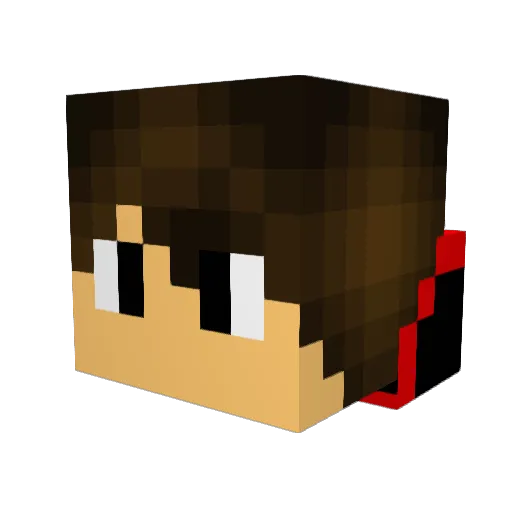 Mangi0908 Minecraft avatar head, 3D render
