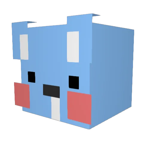 Mangi18 Minecraft avatar head, 3D render