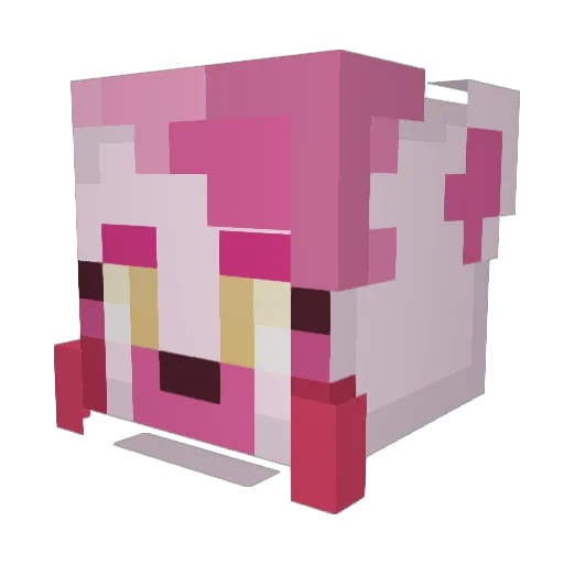Mangle____ Minecraft avatar head, 3D render
