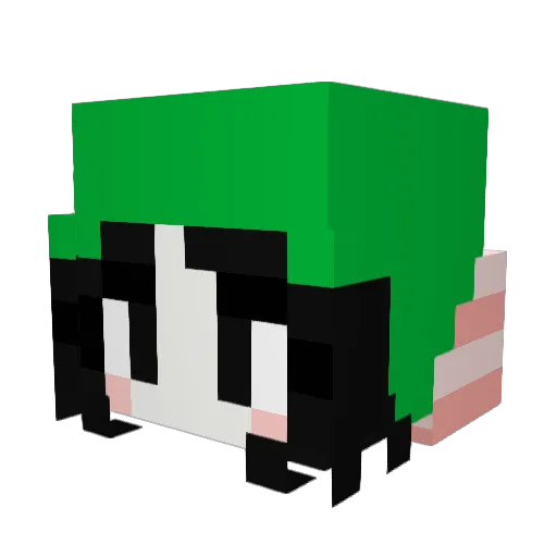 Mango07 Minecraft avatar head, 3D render