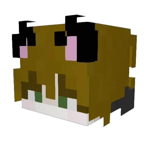 Mango1914 Minecraft avatar head, 3D render