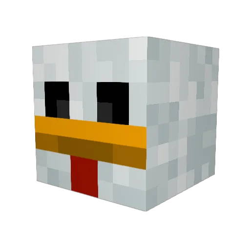 Mango2011 Minecraft avatar head, 3D render