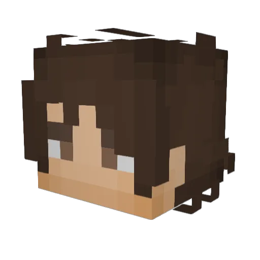 Mango224 Minecraft avatar head, 3D render