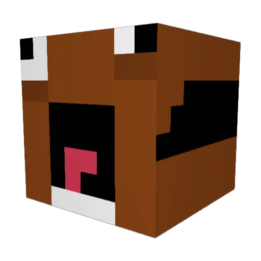 Mango914 Minecraft avatar head, 3D render