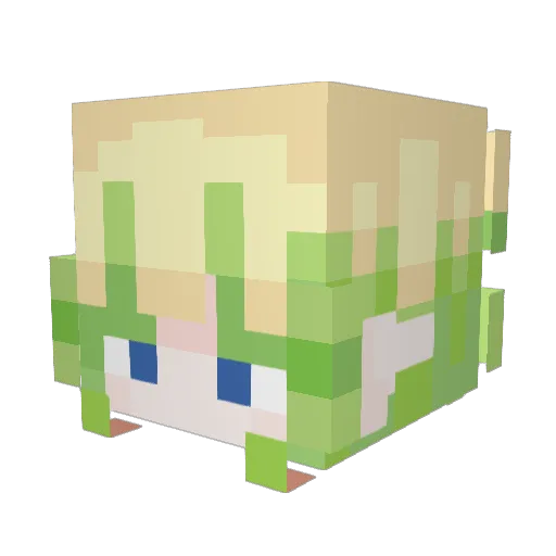 MangoBeary Minecraft avatar head, 3D render
