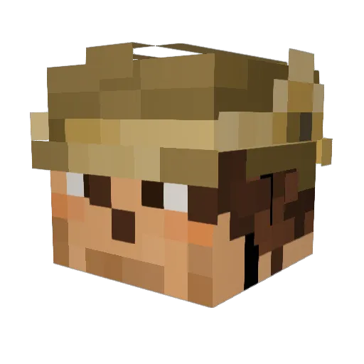 MangoBoBangoo Minecraft avatar head, 3D render