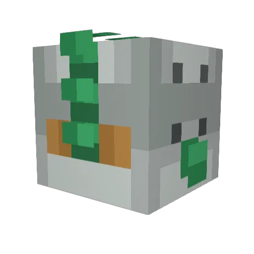 MangoBunchy Minecraft avatar head, 3D render