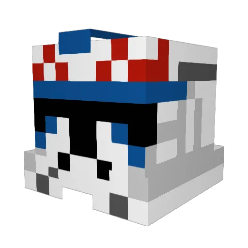 MangoEmpire Minecraft avatar head, 3D render