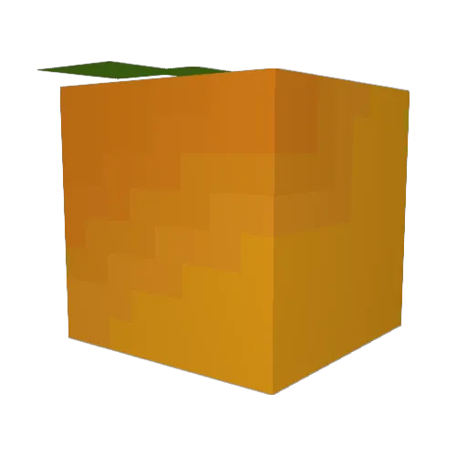 MangoFishing Minecraft avatar head, 3D render