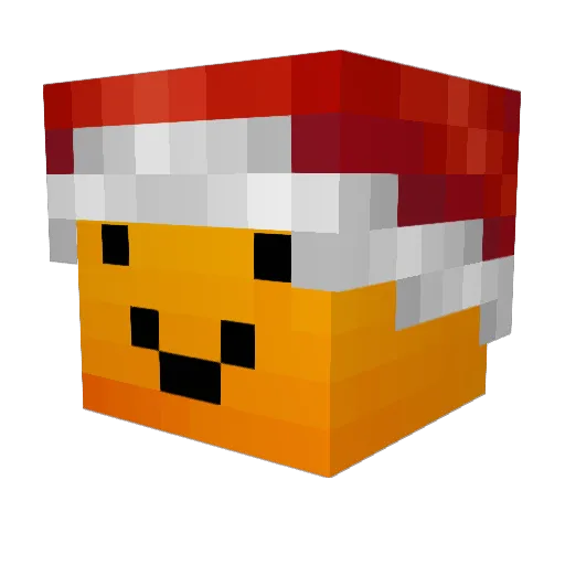 MangoGR Minecraft avatar head, 3D render