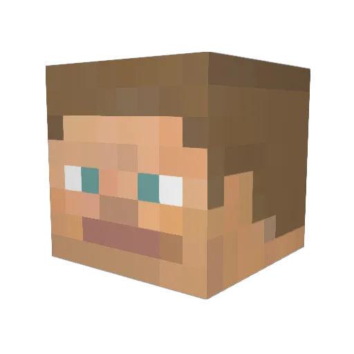MangoJam420 Minecraft avatar head, 3D render