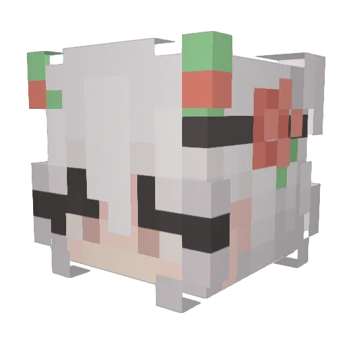 MangoJango_ Minecraft avatar head, 3D render