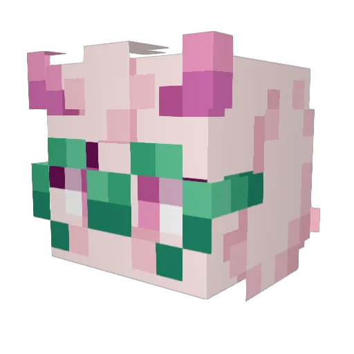 MangoKurre Minecraft avatar head, 3D render