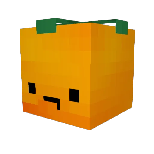 MangoMan3923 Minecraft avatar head, 3D render