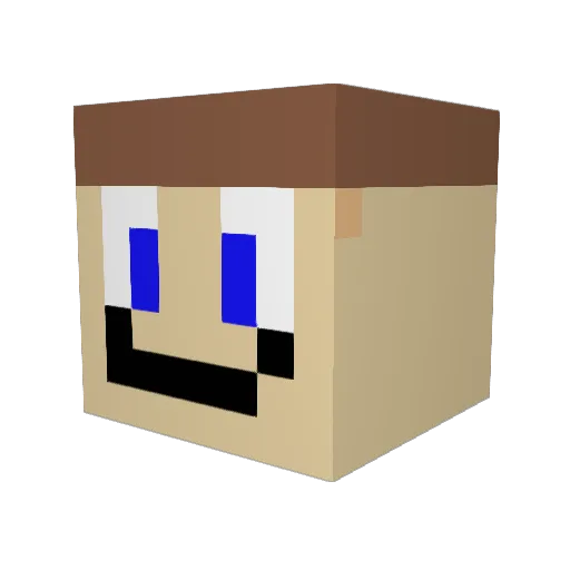 MangoMarre Minecraft avatar head, 3D render
