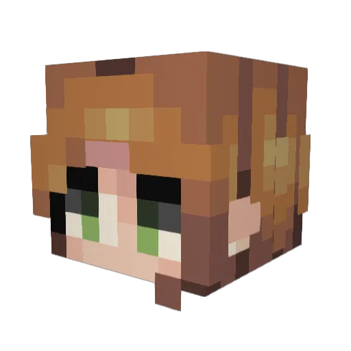 MangoPapaya99 Minecraft avatar head, 3D render