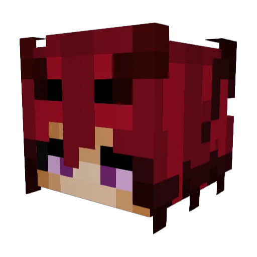 MangoPodzzz Minecraft avatar head, 3D render
